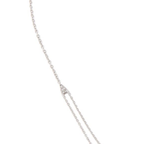 SHY CREATION 14K WHITE GOLD DIAMOND SUN & STAR LAYERED NECKLACE - Picture 7 of 9